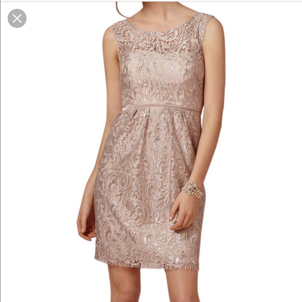 Jenny Yoo Harlow Metallic Dress